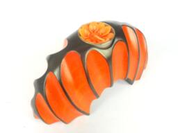 "Handmade Mango Wood Carving Arched Shape Tea Light Candle Holder Hand Carved Home Art Decor Vase Tealight 8""x4""x3"