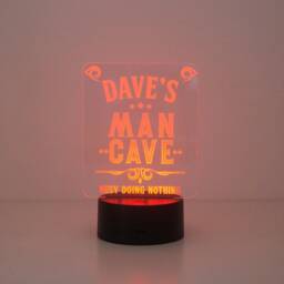 Personalised Man Cave Led Sign - Custom Name Games Room Lamp - thumbnail 2