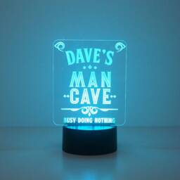 Personalised Man Cave Led Sign - Custom Name Games Room Lamp - thumbnail 3
