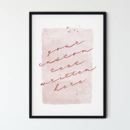 Modern Custom Quote Print, Sign, Wall Art, Prints Typography Personalised Text Print - thumbnail 2