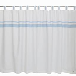Nursery Blackout Curtains, White Blue Drapes, Window Dressing For Boys, Sky Decor, Light Baby, Customisable Sizes - thumbnail 3