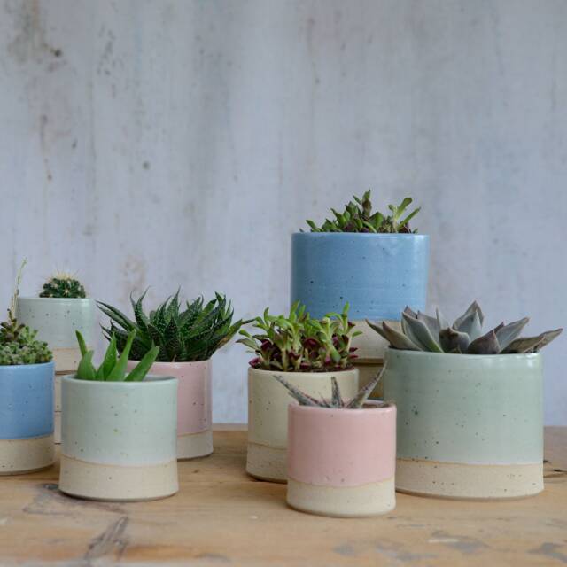 Ceramic Pastel Plant Pots in 3 Sizes - image 1