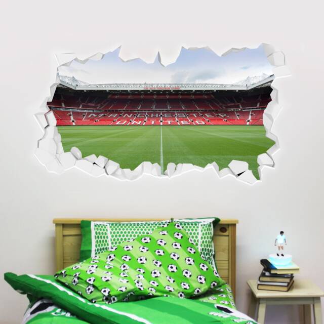 Manchester United Football Club - Broken Wall Old Trafford Stadium Sticker