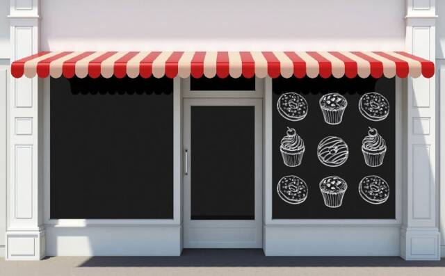 Donut Wall Decal Removable Vinyl Window Sticker T1001 - image 1