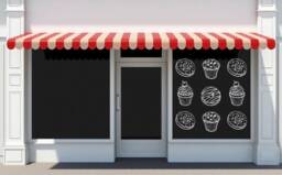 Donut Wall Decal Removable Vinyl Window Sticker T1001 - thumbnail 1
