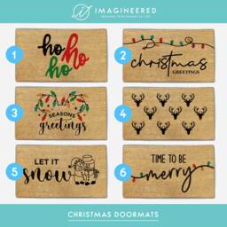 Christmas Doormat Decor - Gift For Men Women Custom Door Mat Santa Festive Welcome - thumbnail 1