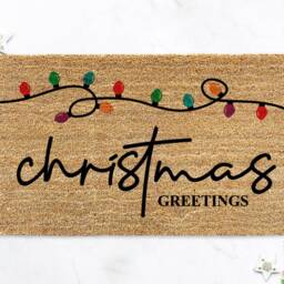 Christmas Doormat Decor - Gift For Men Women Custom Door Mat Santa Festive Welcome - thumbnail 3