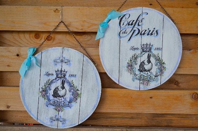 Farmhouse Decor Garden Sign For French Wooden Signfrench Country Wooden Garden Signs - image 1