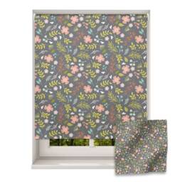 Dark Florals Roller Blind, Children's Made To Measure, Safari Jungle Roller Blind For Nursery - thumbnail 1