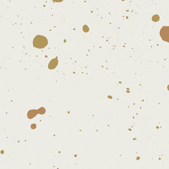 Gold Art Spatter Baby Sheet Retro Metallic Crib Bedding - image 1