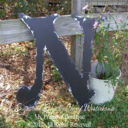 Large Wood Letter - Wooden Wedding Letters Letter N Wall Made Of Wood Decor Nursery Art Home - thumbnail 2