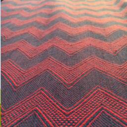 Maroon & Blue Cotton Bedspread- Indian Handloom Bedcover For King Size Bed- Soft Bedroom Linen - Housewarming Gift Garden Throw - thumbnail 3