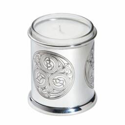 Kells Celtic Pewter Candle Votive, Handcrafted Wentworth Tealight Holder, Decor - thumbnail 2