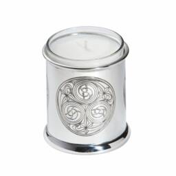 Kells Celtic Pewter Candle Votive, Handcrafted Wentworth Tealight Holder, Decor - thumbnail 1