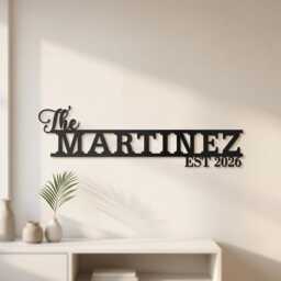 Custom Family Name Metal Sign, Personalized Wall Decor For Garage & Home Display - thumbnail 3