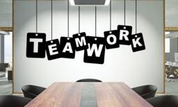 Teamwork Quote Vinyl Wall Decal Office Decor Sticker 1563Re - thumbnail 1