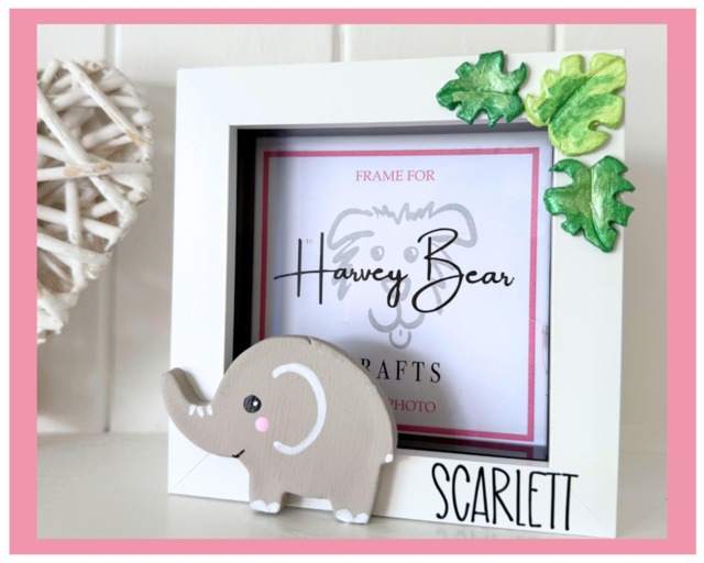 "Baby Photo Frame Personalised With Name, 4"" X 4" - image 1