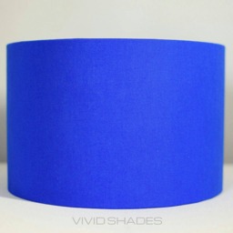 7 Vibrant Colours, Plain Scandinavian Fabric Lampshade, Handmade By Vivid Shades, Colours Blue Blush Pink Red Orange Yellow Fuchsia Green - thumbnail 3