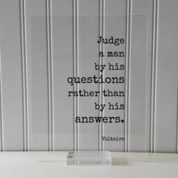 Voltaire - Floating Quote Judge A Man By His Questions Rather Than Answers Art Print Genuine Authentic - thumbnail 3