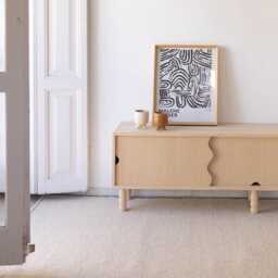 Solid Wood Multimedia Console, Tv Stand For Living Room - Malaret - thumbnail 2