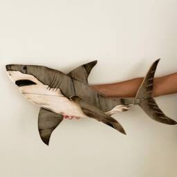 Reclaimed Wood Shark Wall Art Sustainable Handmade Sculpture - thumbnail 3