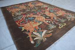 5x7 Ft Pictorial Afghan Luxury Kazak Rug, Super Medallion New Geometric Rug, Hand Knotted Carpet, Rug For Living Room - thumbnail 1