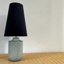 Black Velvet Cone Lampshade, Extra Tall Lampshade Black Velvet - thumbnail 2