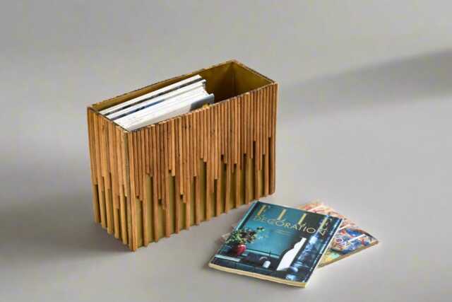 "Rattan Magazine Rack ""Bambi" - image 1