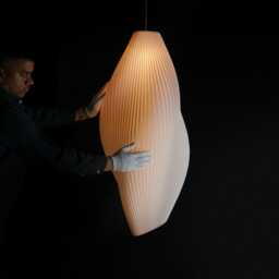 Large Wave Pendant Light Bespoke Sculptural Statement Lighting - thumbnail 2