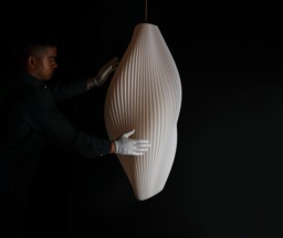 Large Wave Pendant Light Bespoke Sculptural Statement Lighting