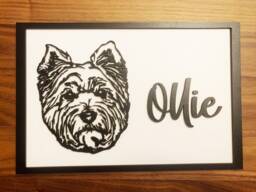 Personalised Westie - West Highland Terrier Gift Plaque Sign Dog Lover Owner - thumbnail 1