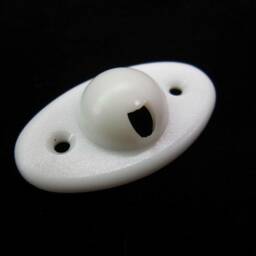 White Knot Holder/Covers For Spring Operated Roller Blinds - thumbnail 3