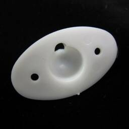 White Knot Holder/Covers For Spring Operated Roller Blinds - thumbnail 2