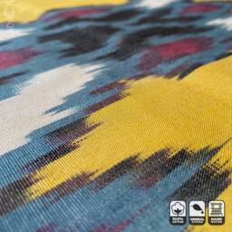 Ikat %100 Cotton Original Handwoven Pillow Cover - 20x20 - thumbnail 3