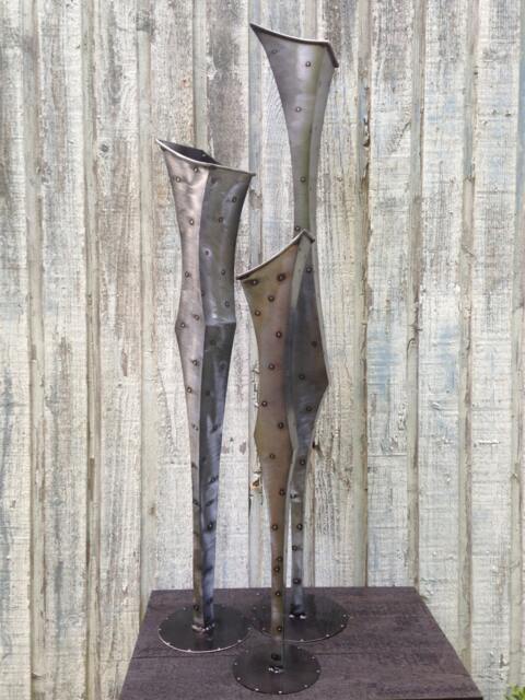 Metal Art Free Standing Art Sculpture Home Decor Garden By Holly Lentz - image 1