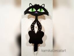 Silhouette Pendulum Clock Daisy