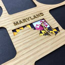 Maryland State Picture Frame - 11x14 Holds 8 Photos Gift For Traveler, Gift, Decor, Travel - thumbnail 3