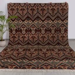 9x12 Wool Rug Hand Knotted, Ikat Design Rug, Soft Pile #2372 - 275x365 cms - thumbnail 2