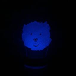 Personalised Westie Led Night Light, Gift, Dog Gift For Lover, Lights, Bedroom Light - thumbnail 4