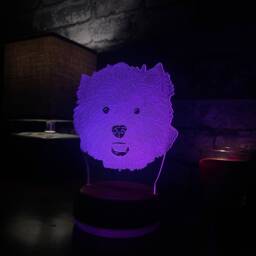 Personalised Westie Led Night Light, Gift, Dog Gift For Lover, Lights, Bedroom Light