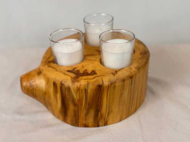 Aspen Round Candle Holder With 3 Votives - image 1