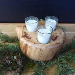 Aspen Round Candle Holder With 3 Votives - thumbnail 2