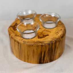 Aspen Round Candle Holder With 3 Votives - thumbnail 4