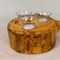 Aspen Round Candle Holder With 3 Votives - thumbnail 3