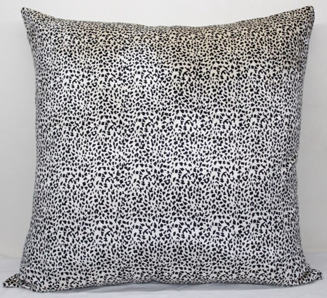 Leopard Print Velvet Pillow Cover Euro Sham, Couch Cushion - image 1