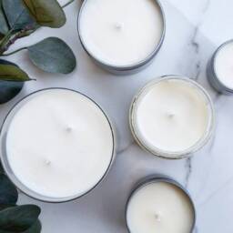 Cinnamon, Clove, Vanilla Scented 15 Oz Soy Candle - Winter Cinnamon Wax Gift Idea Clove Christmas - thumbnail 3