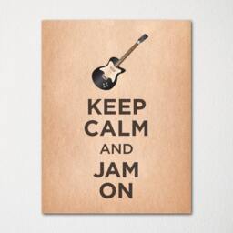 Keep Calm & Rock On - Fine Art Print Choice Of Color Purchase 3 Receive 1 Free Custom Prints Available - thumbnail 3