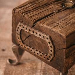 Handmade Lamp/Wooden Recycled Train Beam Night Wood - thumbnail 3