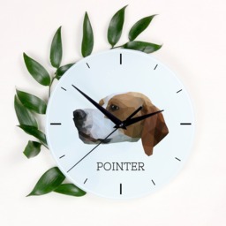 A Clock With A Pointer Dog. New Collection The Geometric Dog - thumbnail 1