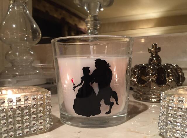 Beauty & The Beast Candle. Valentines Day, Wedding, Birthday, Mothers Anniversary - image 1